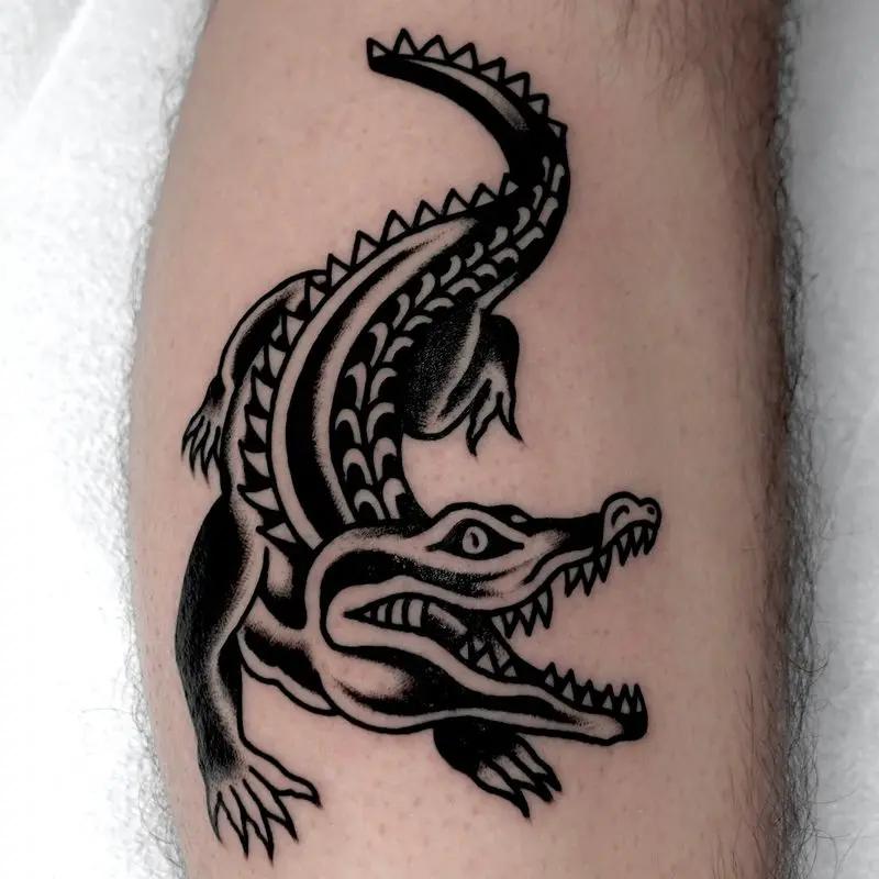 a crocodile tattoo