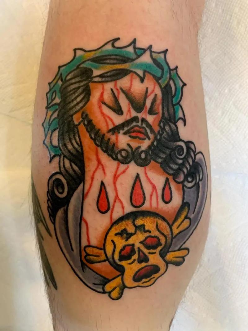 a jesus christ tattoo