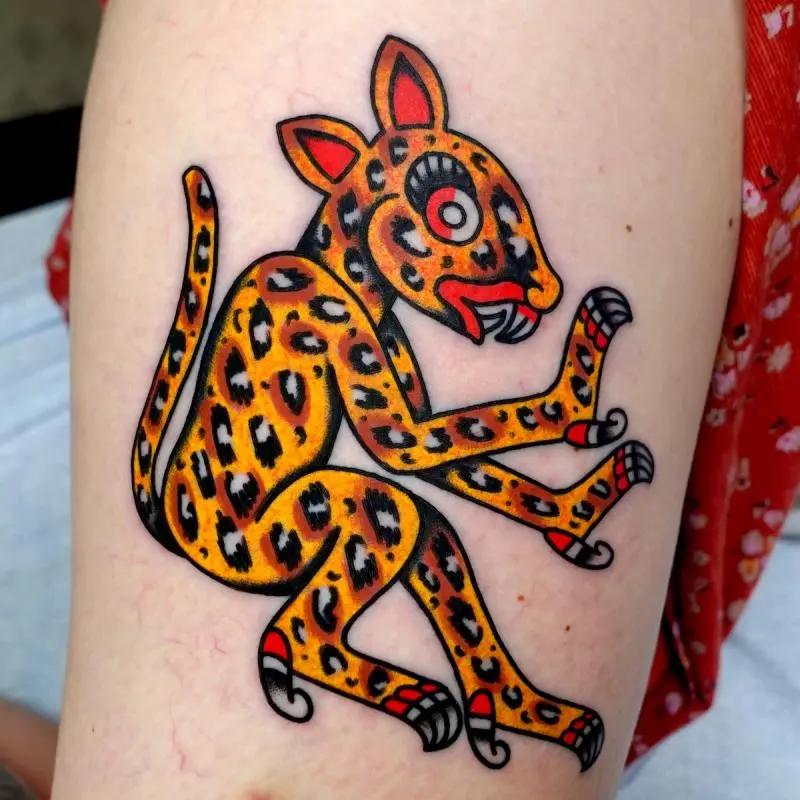 a cheetah tattoo