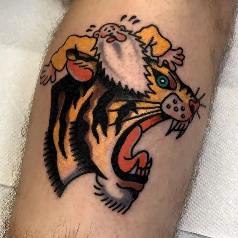 a tiger tattoo 